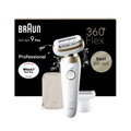 Braun Silk-épil 9 Flex, Epilator For Easy Hair Removal, 9-041 3D, White/Gold MegaBDM