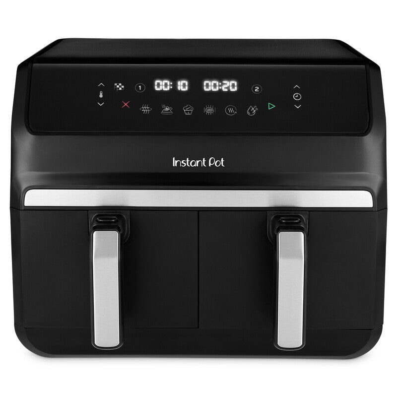 Instant Pot Vortex 8L Dual Drawer Air Fryer, Black, 4L Baskets, 8 in 1, Black MegaBDM