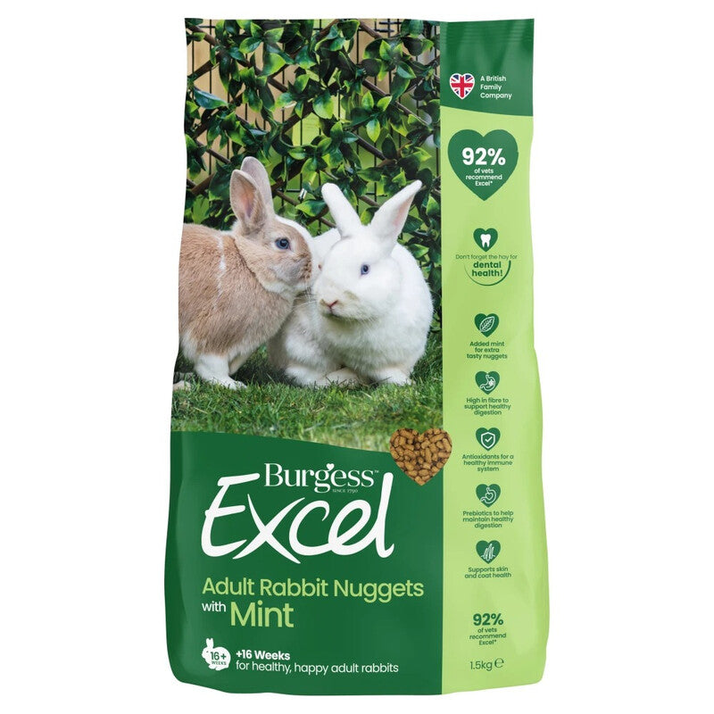 Burgess Excel Rabbit Nuggets 1.5kg MegaBDM