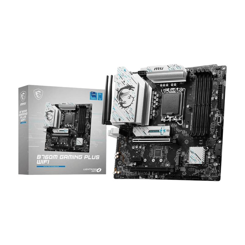 MSI B760M GAMING PLUS WIFI Motherboard Intel B760 LGA 1700 Micro ATX MegaBDM