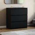 Vida Designs Drawer Chest Denver 3 Drawers, Black MegaBDM