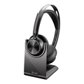 Poly Voyager Focus 2-M USB-C-C Headset USB-C/A Adapter Charging Stand