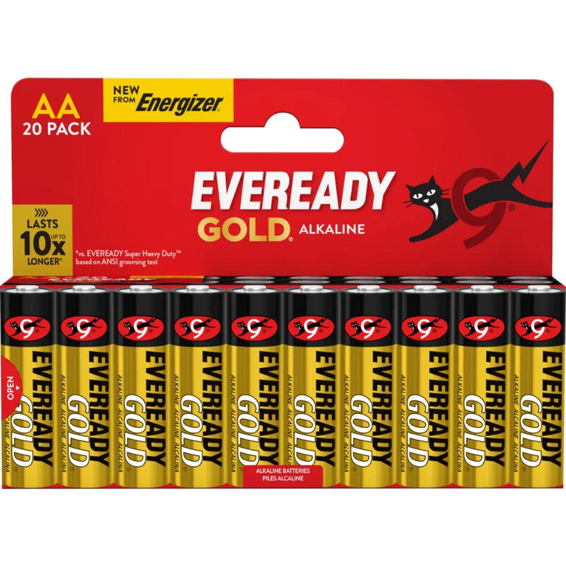 Eveready Gold by Energizer AA Alkaline Batteries – 20 Pack MegaBDM