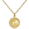Men's Three-dimensional Basketball Sports Ball Trend Necklaces - Women's Champagne Gold MegaBDM