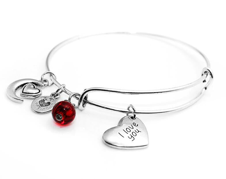 Tree Palm Starfish Shell Alloy Female Personality Iron Bracelet - Love Moon B0156 MegaBDM