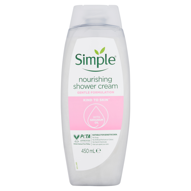 Simple Kind to Skin Shower Cream Nourishing 450ml MegaBDM