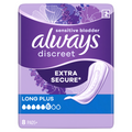 Always Discreet Long Plus Pads 8 Pads MegaBDM