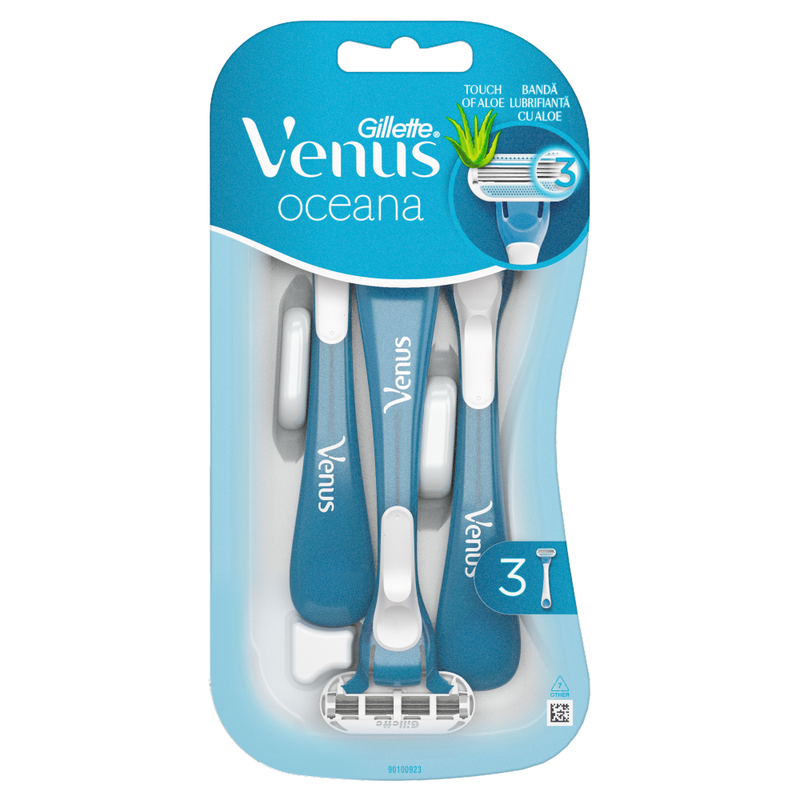 Venus Oceana Disposable Razors, Pack Of 3 MegaBDM