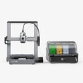 Creality Hi Combo 3D Printer, Up to 500mm/s Fast Printing Speed, 16-Color Printing via CFS System (1 CFS Included), Auto Calibration & 95% Pre-Assembled, 260×260×300mm Build Volume, ≤48dB Quiet MegaBDM