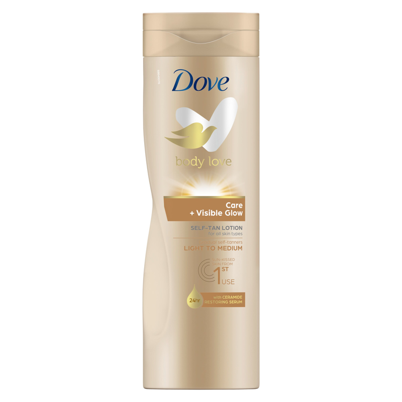 Dove Visible Glow Self-Tan Lotion Fair to Medium 400ml MegaBDM