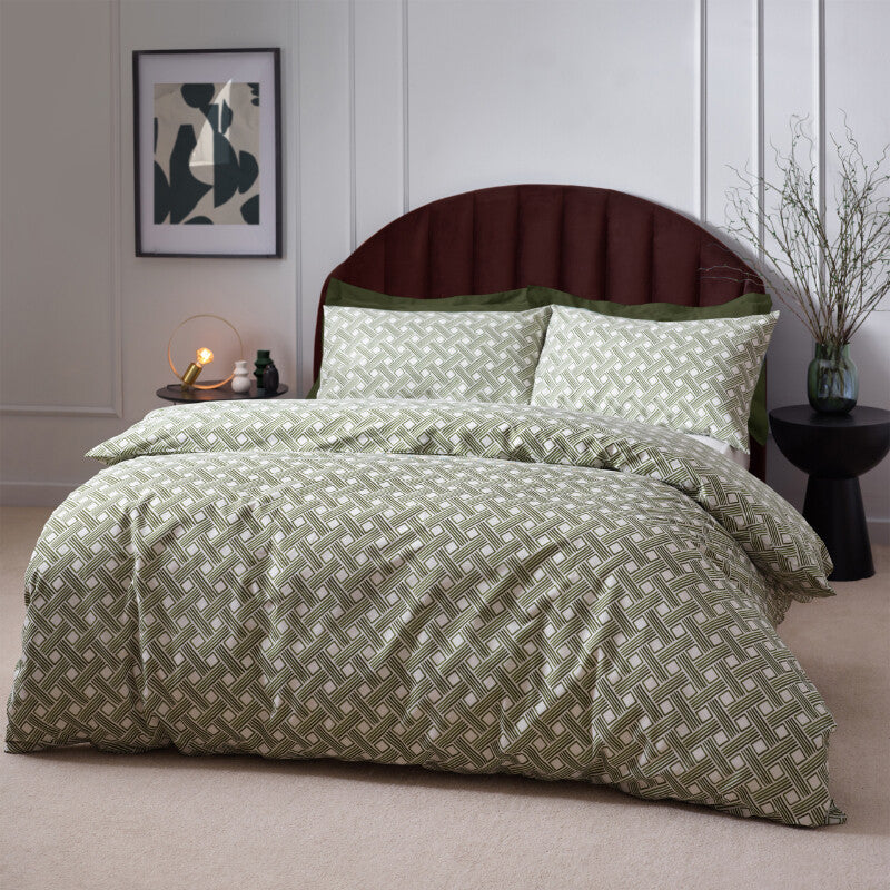 Hoem Duvet Cover Set Alexa Olive Double MegaBDM