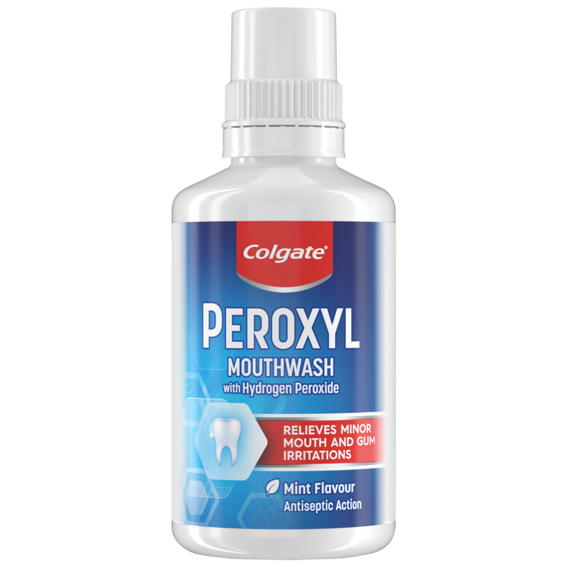 Colgate Peroxyl Medicated Mouthwash Alcohol Free 300ml MegaBDM