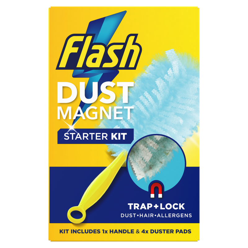 Flash Duster Dust Magnet Starter Kit (1 Handle + 4 Refills) MegaBDM