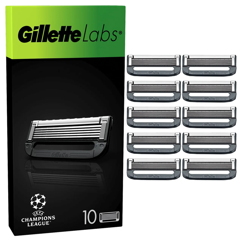 Gillette Labs UEFA Champions League Special Edition Pack Of 10 Razor Blades Refills MegaBDM