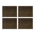 Maison by Premier Set of 4 Prism Black and Gold Placemats MegaBDM