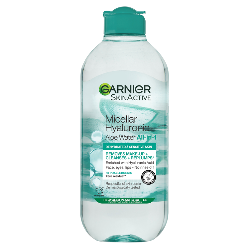 Garnier Micellar Hyaluronic Aloe Water Facial Cleanser for Dehydrated Skin 400ml MegaBDM