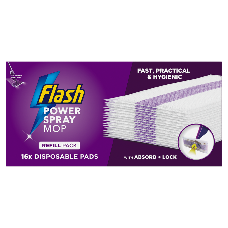 Flash Power Spray Mop Disposable Pad Refills, Multi-Surface Pads MegaBDM