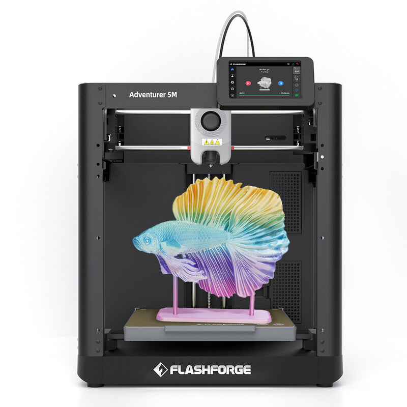 FlashForge × JOYBUY Adventurer 5M 3D Printer, Max 600 mm/s High Speed Printing, 280°C Direct Extruder, Print Size 220 x 220 x 220 mm MegaBDM