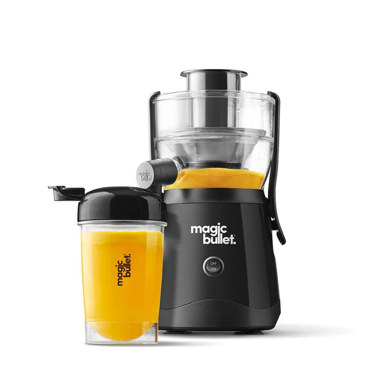Nutribullet Magic Bullet Juicer 10 Pieces Set, Black, 470ml, 400W, Centrifugal Silicone & Stainless Steel, Compact Design, Dishwasher Safe MegaBDM