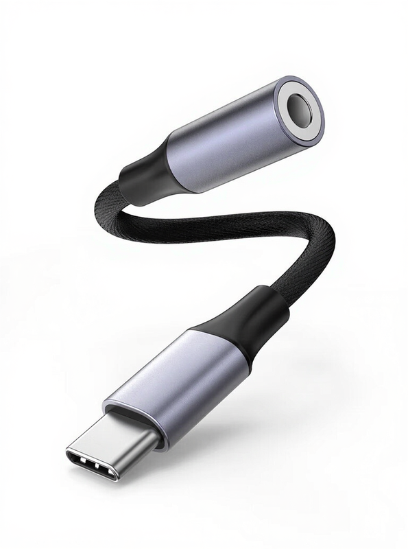UGREEN USB C to 3.5mm Jack DAC Hi-Fi Stereo Audio Type C Aux Headphone Adapter Compatible with iPhone 15 Pro Max/16 Galaxy S24 Ultra S23 S20 FE A55 Tab A8 2024 iPad Pro/Mini Pixel 7/8/9 (Silver) MegaBDM