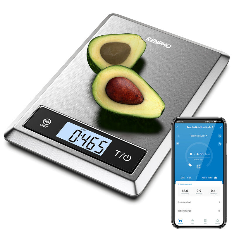 RENPHO Calibra 1 Smart Nutritional Scale - Stainless Steel MegaBDM