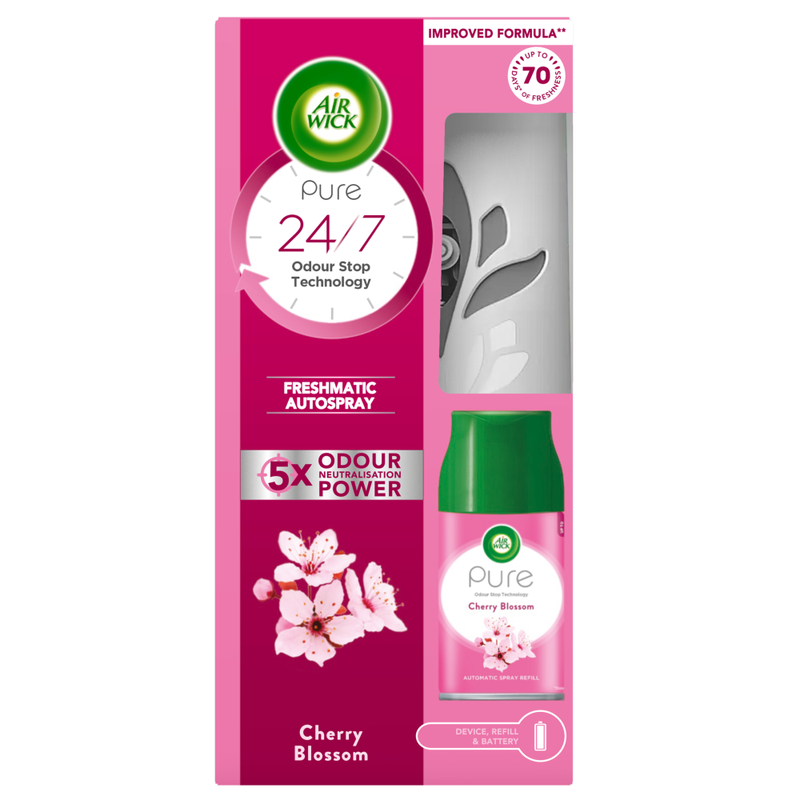 Air Wick Pure Freshmatic Autospray, Cherry Blossom, 250ml MegaBDM