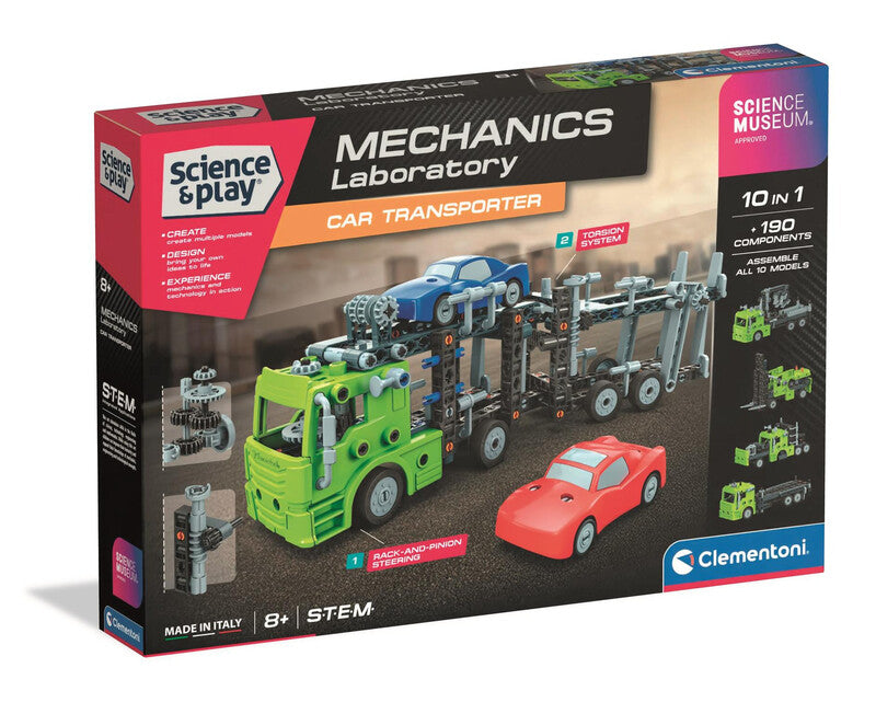Clementoni Science Museum Mechanics Car Transporter MegaBDM