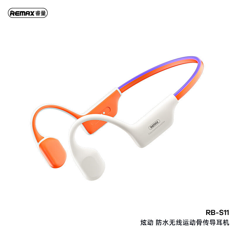 REMAX Yvton RB-S11 Waterproof Wireless Open-Ear Bone Conduction Earphones - Orange MegaBDM
