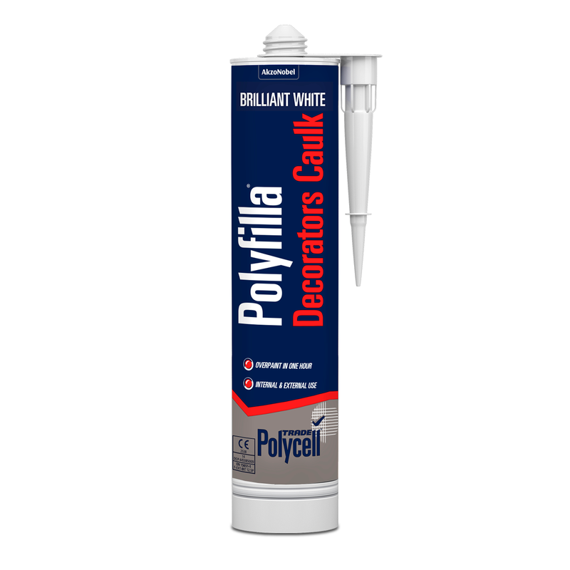 Polycell Trade Polyfilla White Caulk Cartridge 290ml MegaBDM