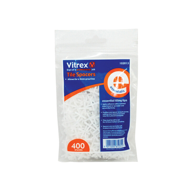 Vitrex Essential Tile Spacers 3mm (Pack 400) MegaBDM