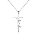 Ever Faith Cross Necklace, Religious Church Faith Cross Hope Believe Choker Necklace MegaBDM