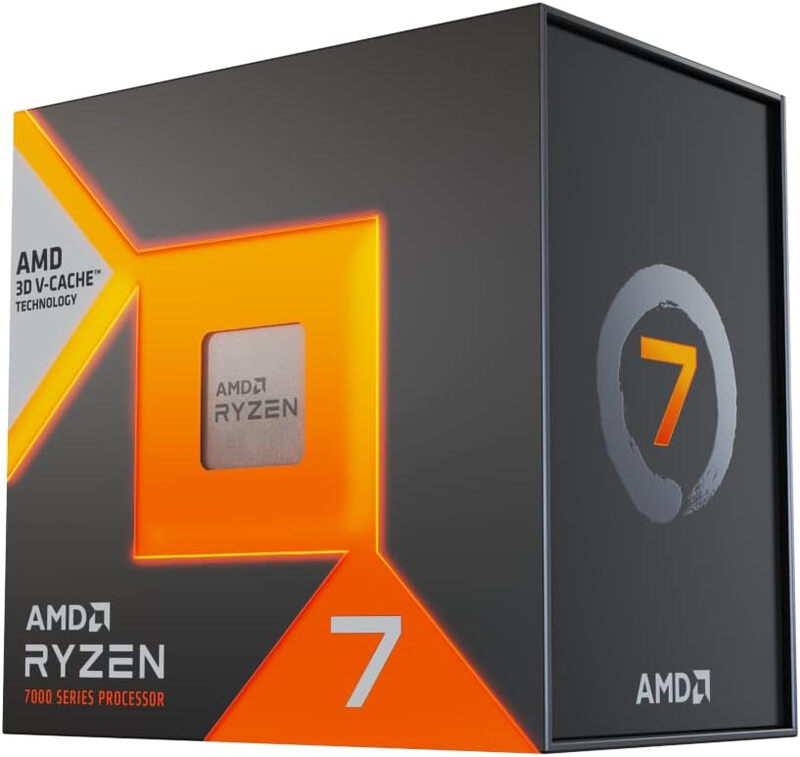 AMD Ryzensets 7 7800X 3D Processor with 3D V Cache Technology (Integrated Radeon Graphics, 8 Cores/16 Threads, 120W TDP, AM5 Socket, 104MB Cache, up to 5.0 GHz Max Boost, no Cooler) MegaBDM