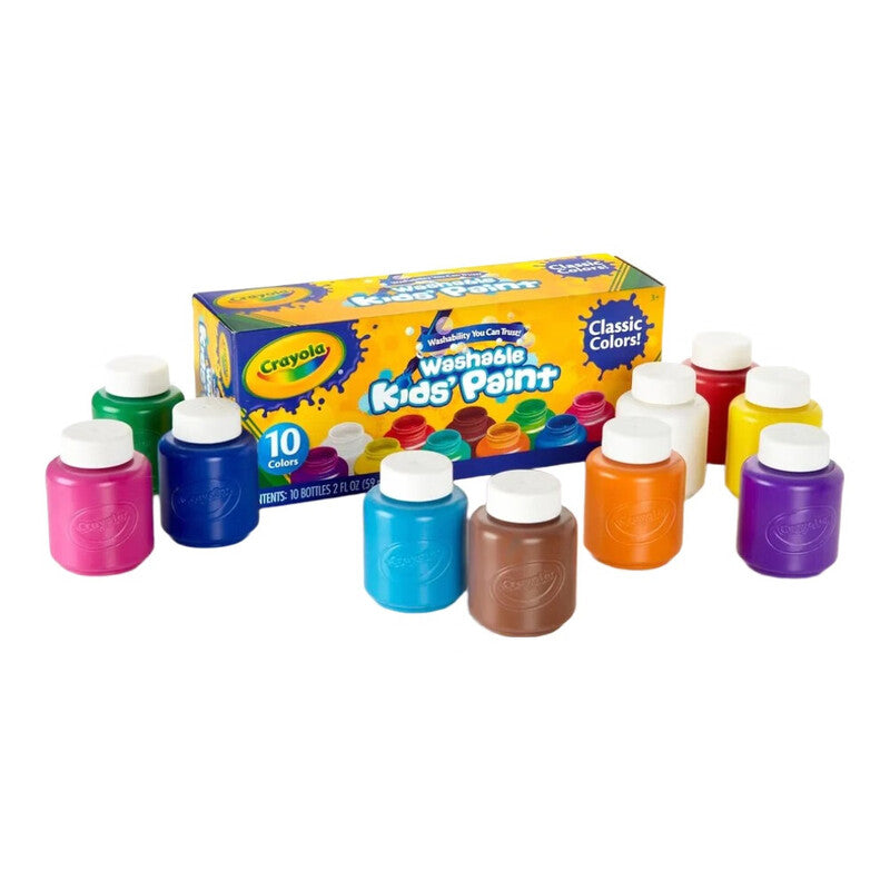Crayola 10 Washable Kids Paint Set MegaBDM