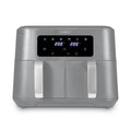 Tower T17137CGRY Vortx Dual Basket Air Fryer with Two 4.25L Baskets, 2400W, Grey & Chrome MegaBDM