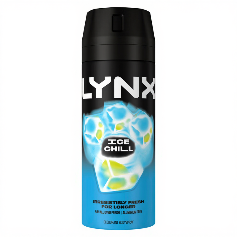 Lynx Aerosol Body Spray Ice Chill 150ml MegaBDM
