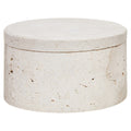 Fifty Five South Travertine Round Trinket Box MegaBDM