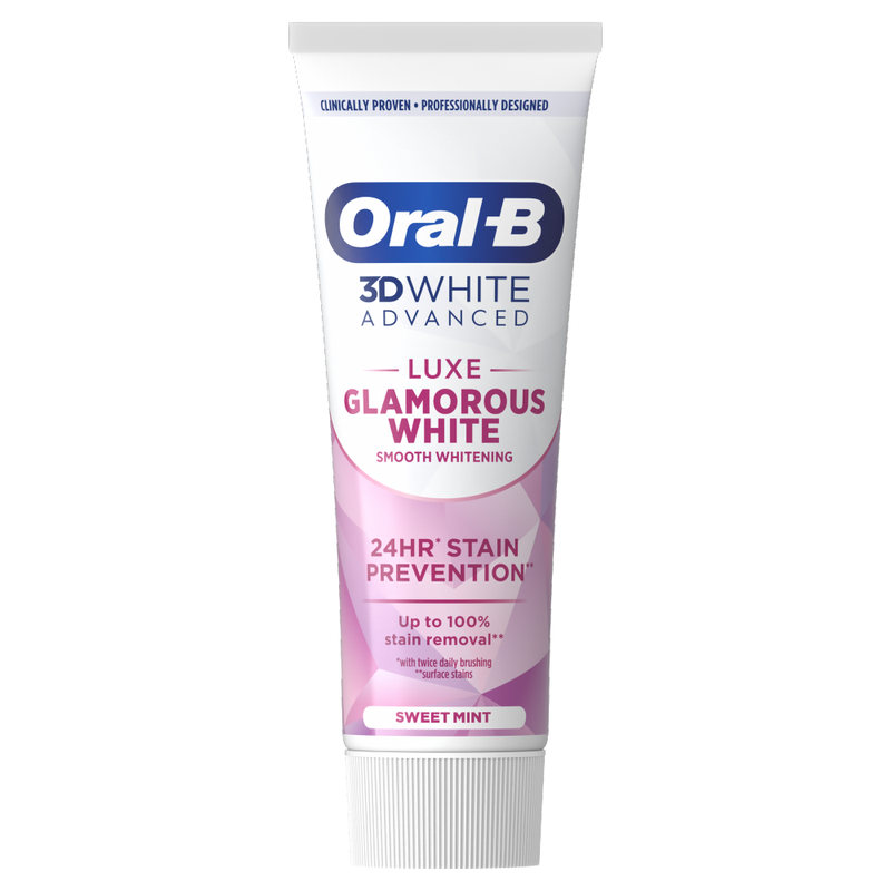 Oral-B 3DWhite Advanced Luxe Glamorous White Toothpaste 75ml MegaBDM