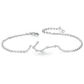 Ever Faith Cubic Zirconia Cancer Zodiac Horoscope Astrology Link Bracelet MegaBDM