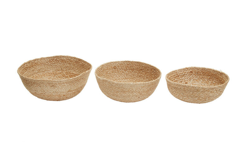 Lidi Set of Three Jute Baskets MegaBDM