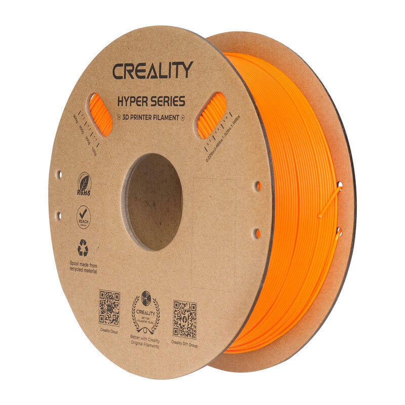 Creality Hyper PLA Orange 1KG , High-Speed 30-600mm/s, Dimensional Accuracy +/-0.02mm, Compatible with Most FDM 3D Printers, 1KG (2.2lbs) Spool MegaBDM