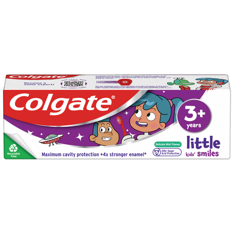 Colgate Little Kids' Smiles 3+ Years Delicate Mint Toothpaste 50ml MegaBDM
