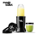 nutribullet Magic Bullet Deluxe 6-Piece Kit, Black, 10,000 RPM, Resealable Lid