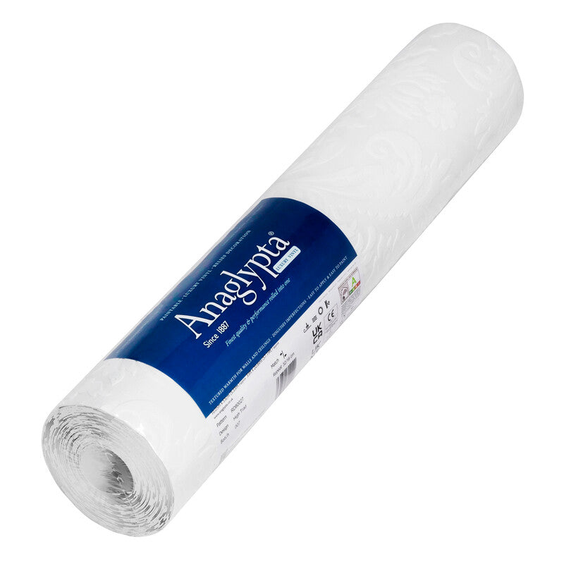 Anaglypta Wallpaper High Trad Vinyl Textured Paintable 0.53x10m MegaBDM
