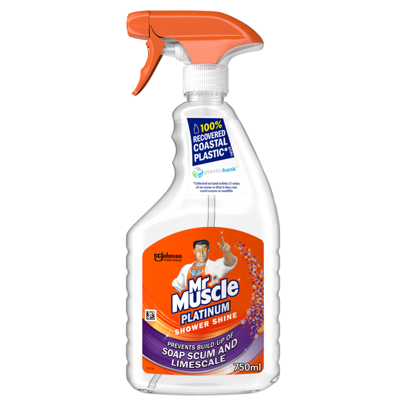 Mr Muscle Platinum Shower Shine Cleaning Spray, 750ml