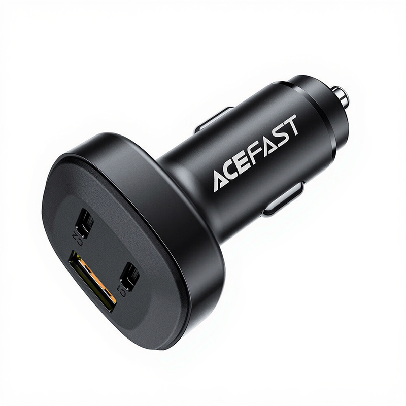 ACEFAST B3 66W Three Port Car Charger - USB-C*2/ USB-A - Black MegaBDM