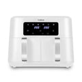 Tower T17137WHT Vortx Dual Basket Air Fryer with Two 4.25L Baskets, 2400W, White & Chrome MegaBDM