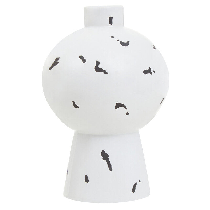 Fifty Five South Vase Tundra Tall White/Black Small MegaBDM