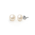 Ever Faith 6mm Cream Freshwater Cultured Pearl Stud Earrings MegaBDM