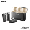REMAX K15 2-in-1 Lightning Wireless Radio Microphone - Black MegaBDM