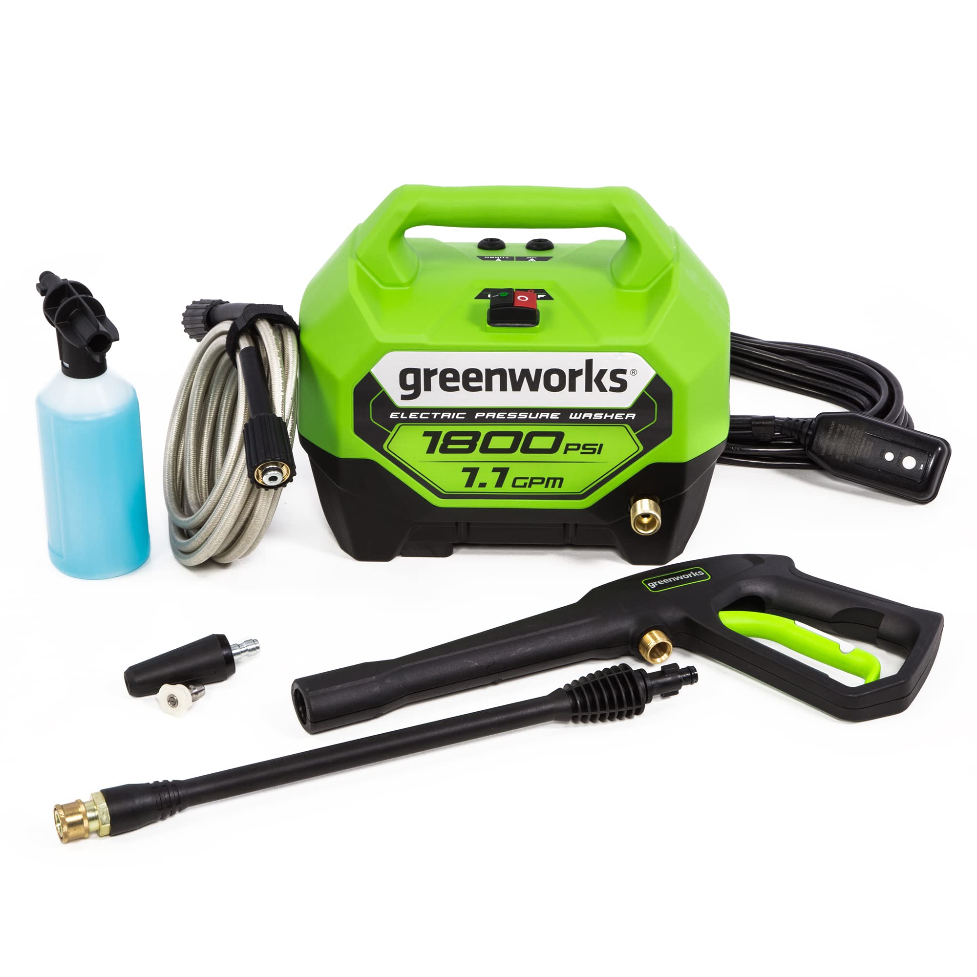 1800 PSI 1.1 GPM Cold Water Electric Pressure Washer MegaBDM